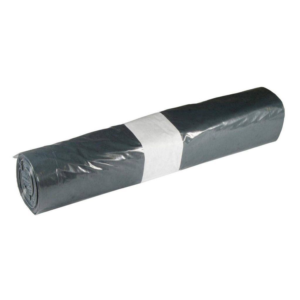 Müllbeutel 60 Liter, 33 µ, Typ 50, LDPE - Regenerat grau, 600 x 800 mm | 25 Stück/Rolle