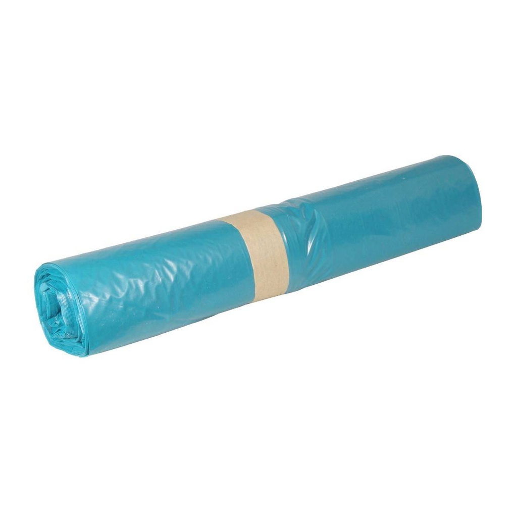 Müllsack 170 Liter, 39 µ, Typ 60, LDPE - Regenerat blau, 900 x1100 mm | 25 Stück/Rolle