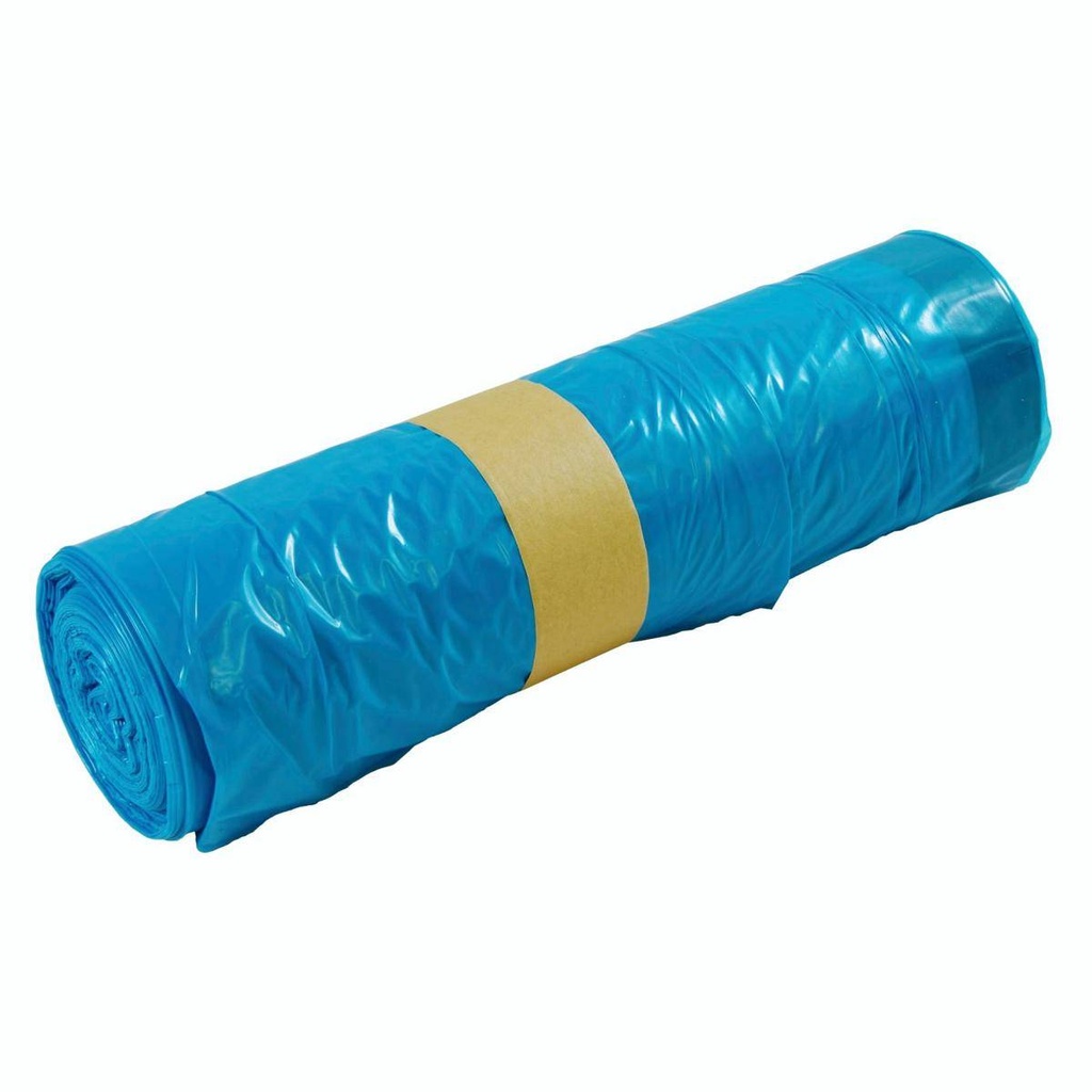 Müllsack 120 Liter, 38 µ, LDPE - Regenerat blau, 700 x 1000 mm | 25 Stück/Rolle
