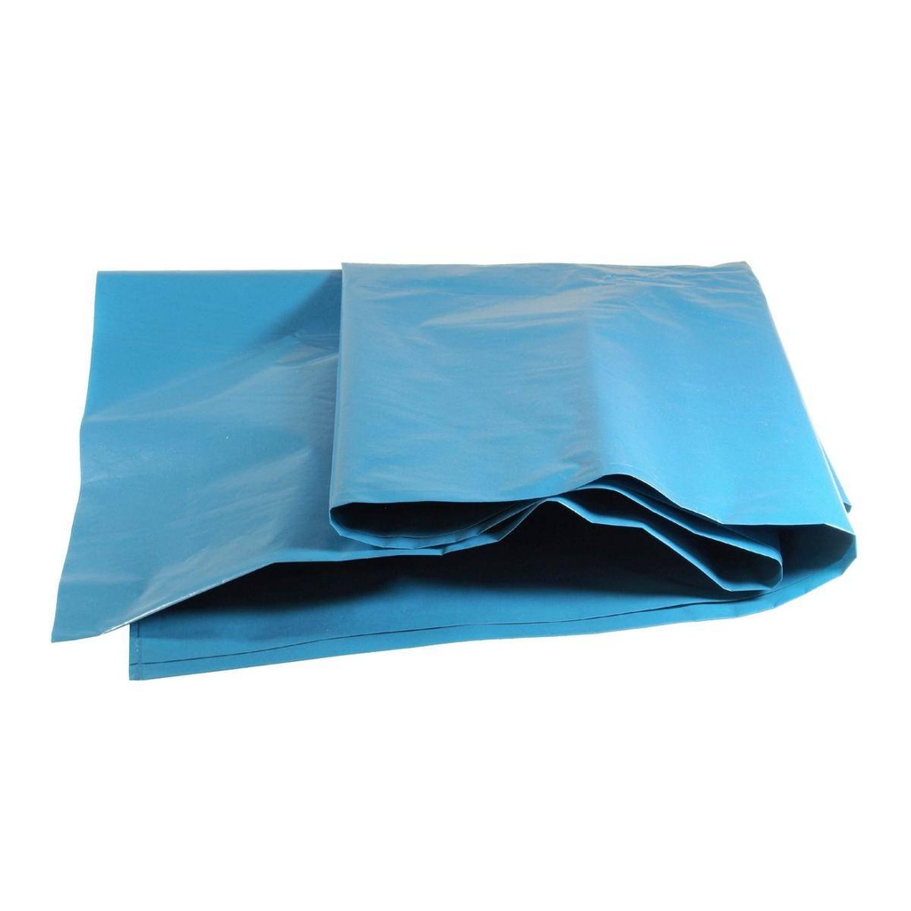 Müllsack 240 Liter, 84 µ, Typ100, LDPE - Regenerat blau, 650 x 550 x 1350 mm | lose