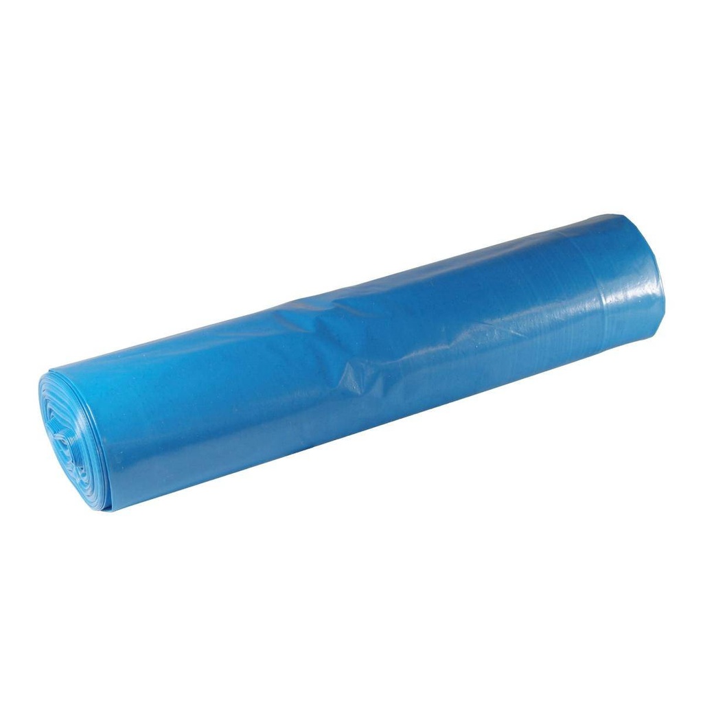 Müllsack 120 Liter, 67µ, Typ100, LDPE - Regenerat blau, 700 x 1100 mm | 15 Stück/Rolle