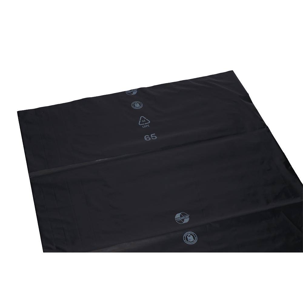 Müllsack 240 Liter, 100 µ, LDPE schwarz, 650 x 550 x 1350 mm | lose