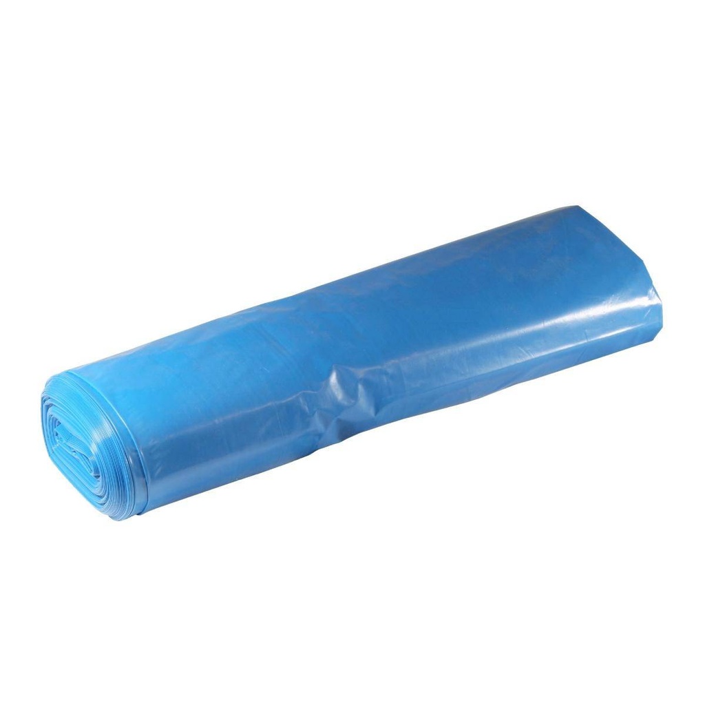 Müllsack 120 Liter, 54 µ, Typ 80, LDPE - Regenerat blau, 700 x 1100 mm | 25 Stück/Rolle