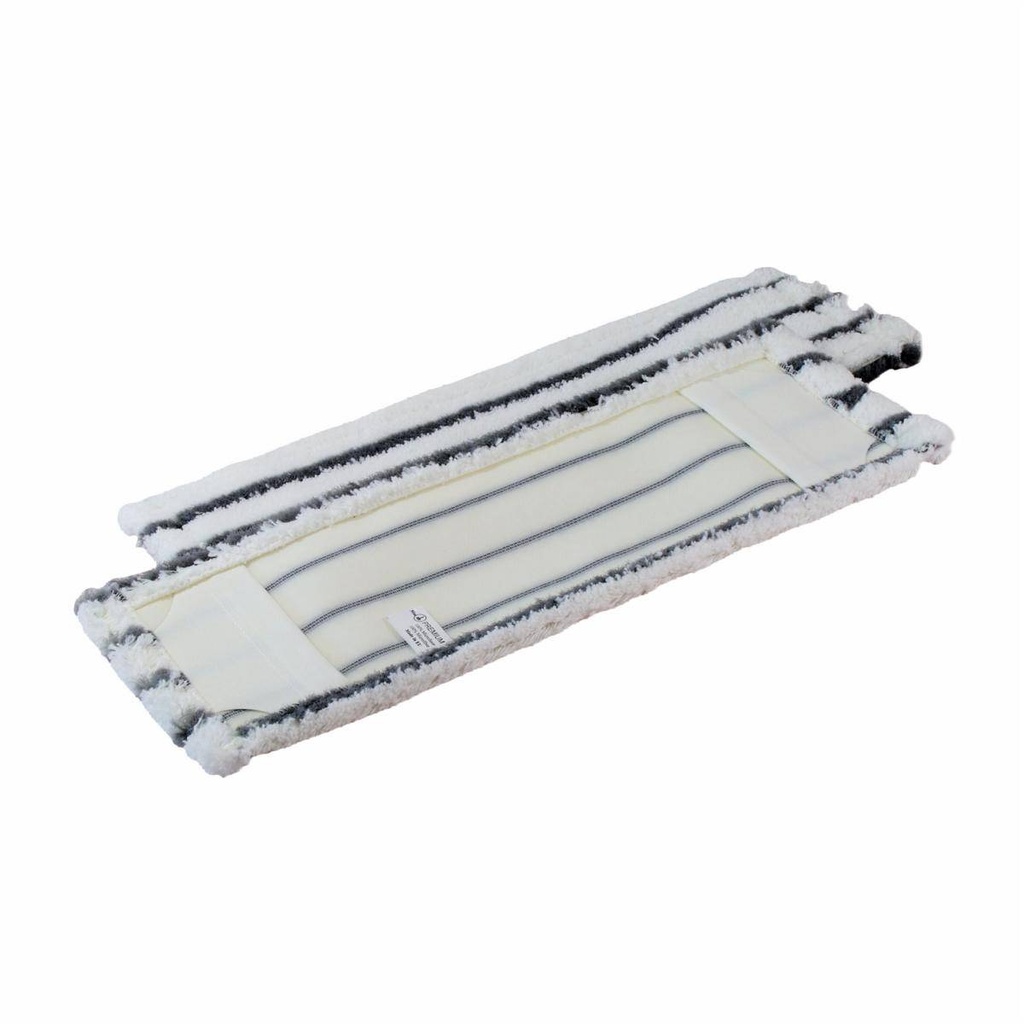 Mikrofasermopp 40 cm | grau/weiß