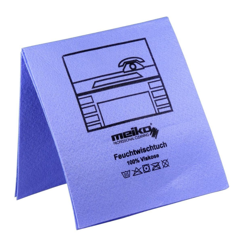 Feuchtwischtuch mit Piktogrammen 35 x 40 cm, 10 Stück/Pack | blau