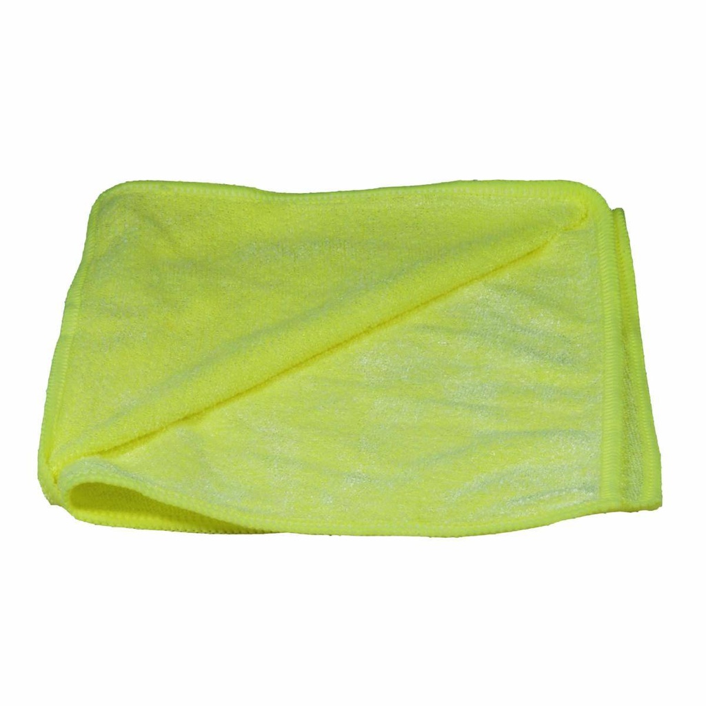 Mikrofasertuch Stretch Economy, 39 x 39 cm, Schlingenfrotteestruktur | gelb