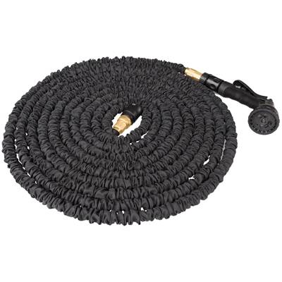 FLEXI PRO BLACK, der flexible und wachsende Wasserschlauch mit Sprühpistole | 30 m
