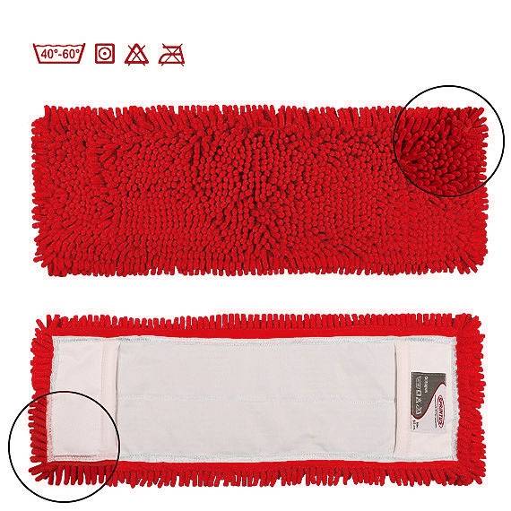 Chenille-Mopp "Octopus" 40 cm | Farbe: rot