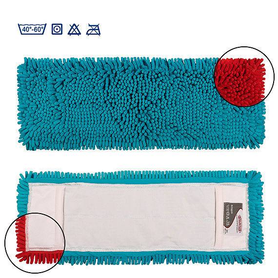 Chenille-Mopp "Octopus" 50 cm | Farbe: blau