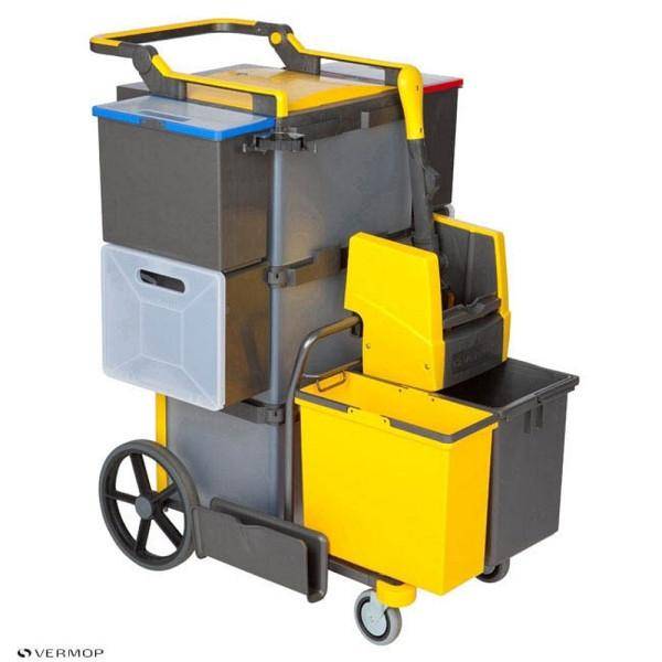 Reinigungswagen/Vermop Reinigungswagen Shopster Treppe Sprint | grau/gelb