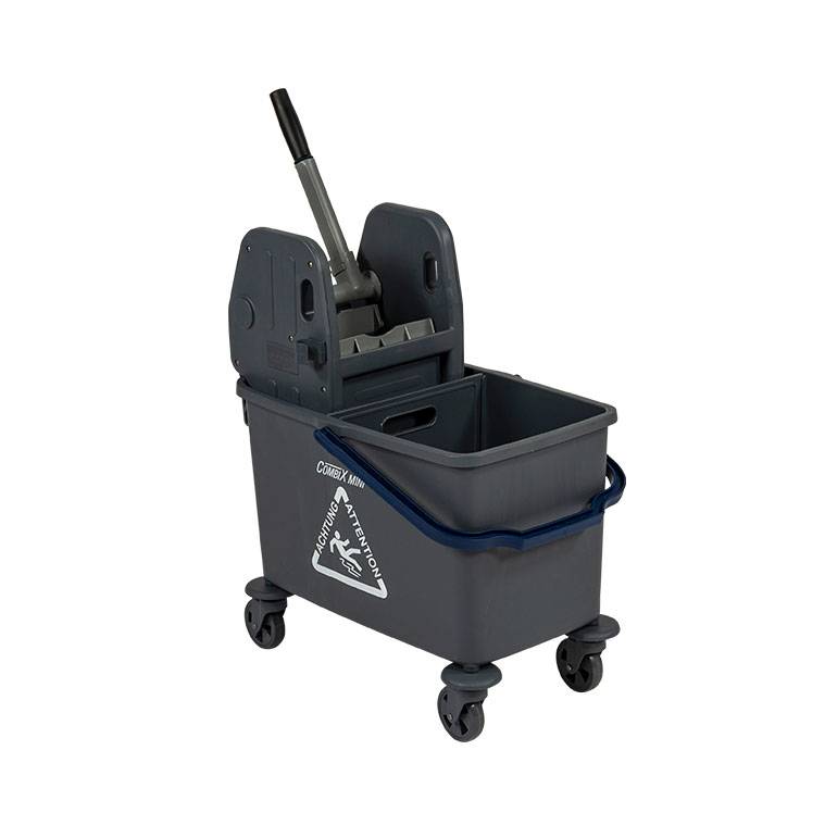 Einfach-Fahrwagen "COMBIX MINI" | 35-Liter-Eimer Henkel blau