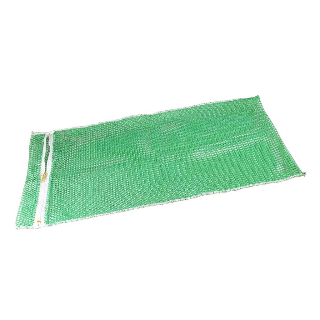 Wäschenetz PES 2 mit Reißverschluss, B 400 x 600 mm | Farbe: grün