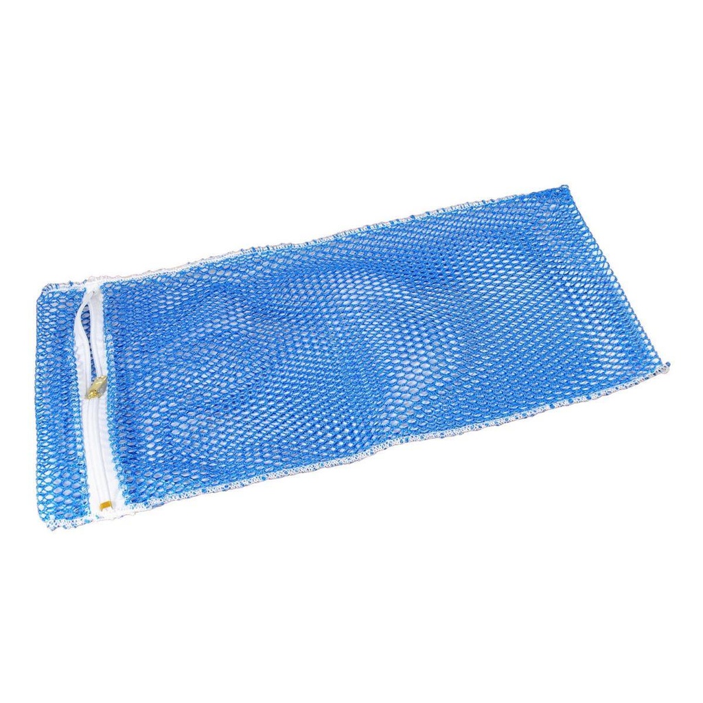 Wäschenetz PES 2 mit Reißverschluss, B 300 x H 400 mm | Farbe blau