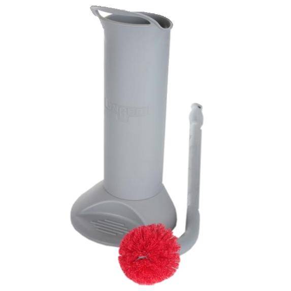 WC-Garnitur, professionelle ERGO Toilettenbürste (66 cm) komplett mit Halter, BBWHR