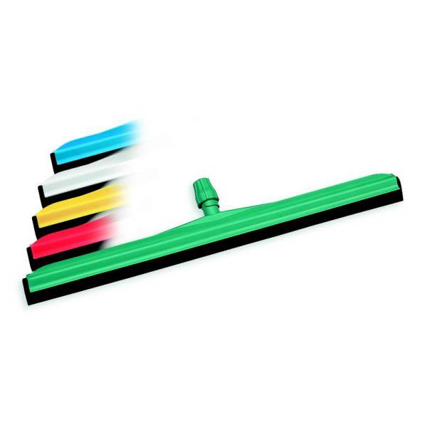 Moosgummiwischer/Wasserschieber/Bodenwischer 35 cm, doppelt, Kunststoffkörper, weißer Gummi