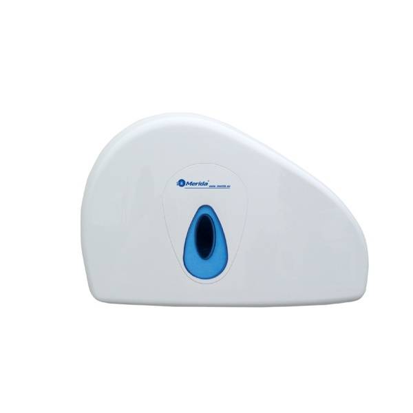 Toilettenpapier-Großrollen-Spender "Merida Top Duo Mini" | weiß/blau