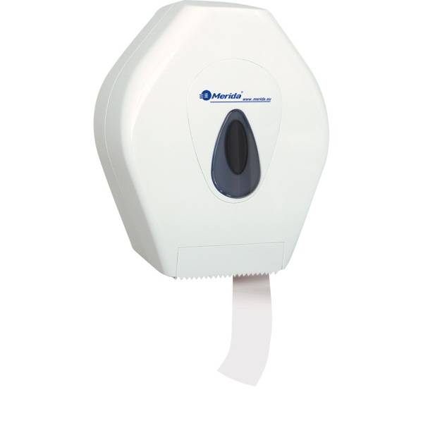 Toilettenpapier-Großrollen-Spender "Merida Top Mini" | weiß/grau