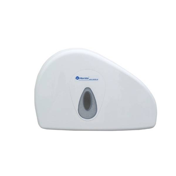 Toilettenpapier-Großrollen-Spender "Merida Top Duo Mini" | weiß/grau