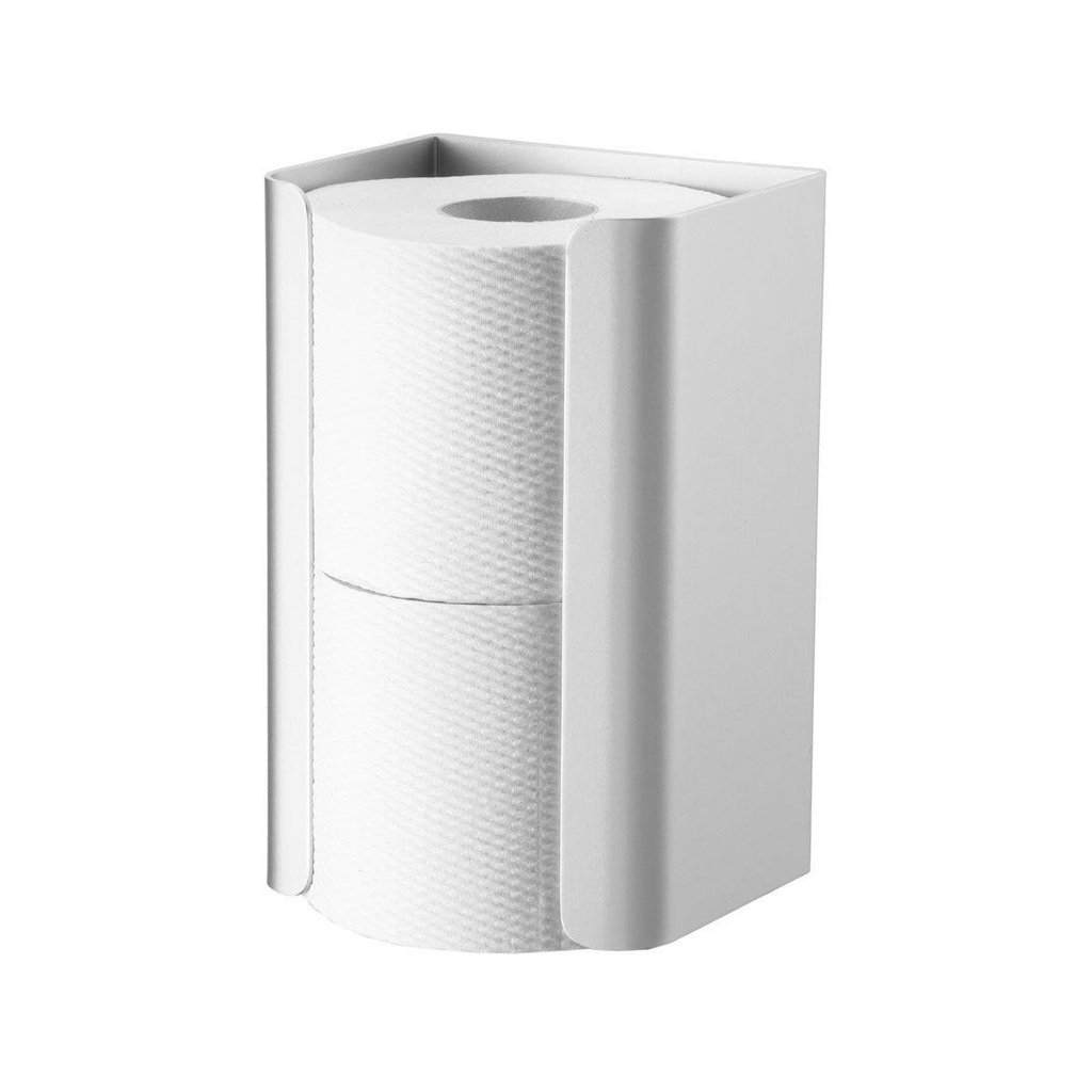 Toilettenpapier-Rollen-Ersatzrollenhalter für 2 Rollen, Aluminium eloxiert