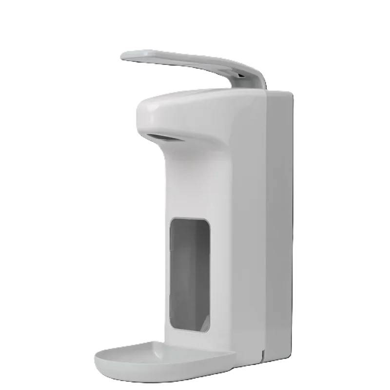 Armhebelspender für 500-ml-Flaschen, Farbe weiß/grau