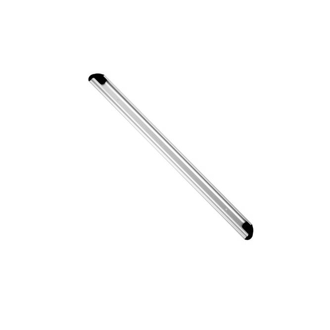 Gerätehalterschiene 50 cm inklusive 2 farbige Endkappen | schwarz