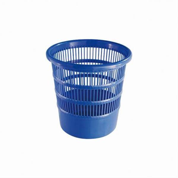 Abfallbehälter, Papierkorb 18 Liter rund, durchbrochen | blau