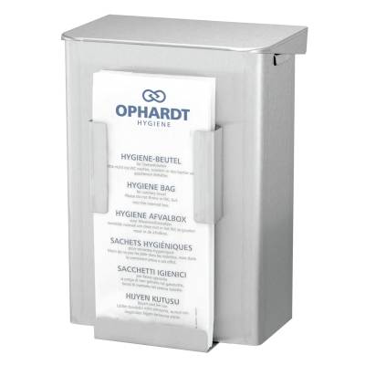 Abfallbox/Abfallbehälter/Hygieneabfallbox mit Hygienebeutelspender, grau | 1 Stück