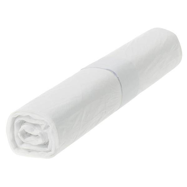 Müllsack 120 Liter, Typ60 transparent LDPE Regenerat, 700 x 1100 mm, ca. 38 µm | 25 Stück/Rolle