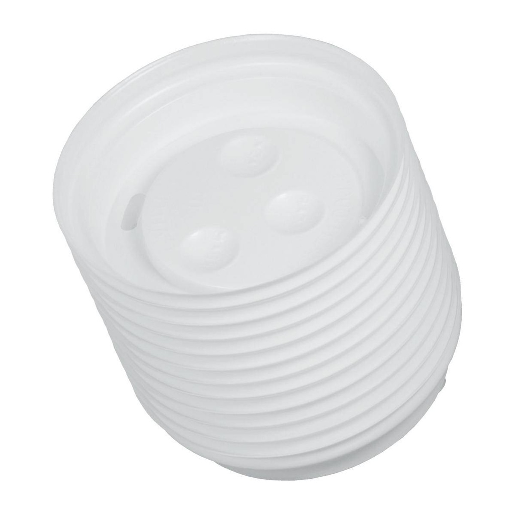 Deckel mit Trinkloch ( 6oz, Ø 77 mm),PS Kunststoff, für Coffee-Cups, braun | 50 Stück