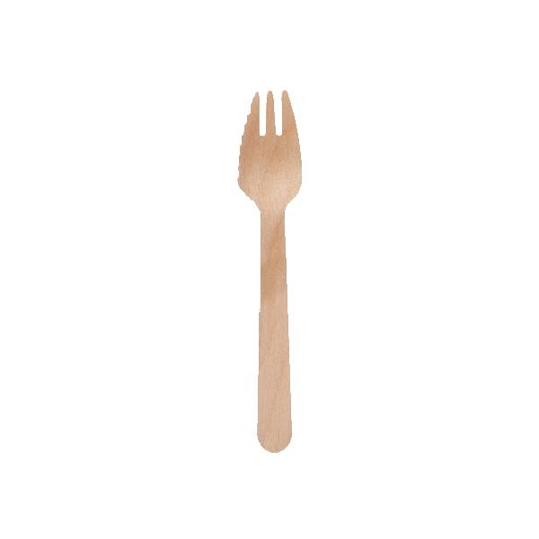Holzgabeln, Birke, 16,5 cm | 100 Stück/Pack