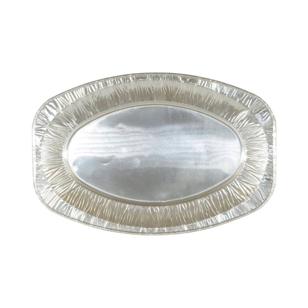 Alu-Party-Platte mittel, 430 x 286 mm, oval, Einweggeschirr