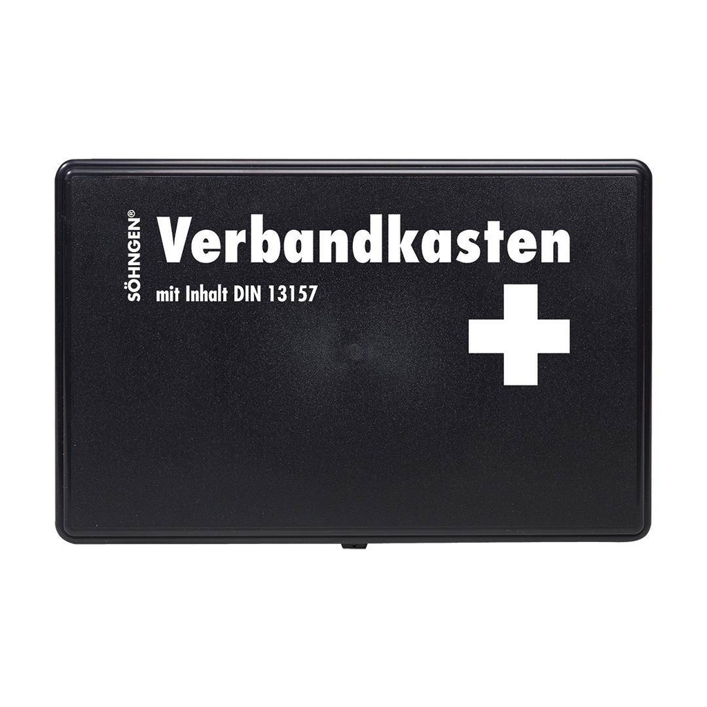 SÖHNGEN® Verbandkasten "KIEL" mit Füllung Standard DIN 13157 | Kunststoff schwarz
