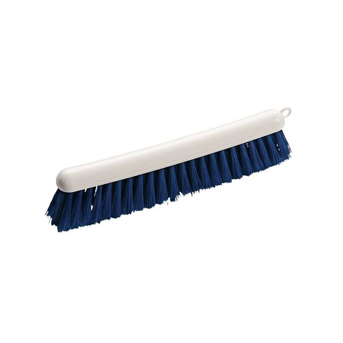 Mehlbesen 29 cm, Körper weiß, Borsten blau gespitzt | weiß/blau