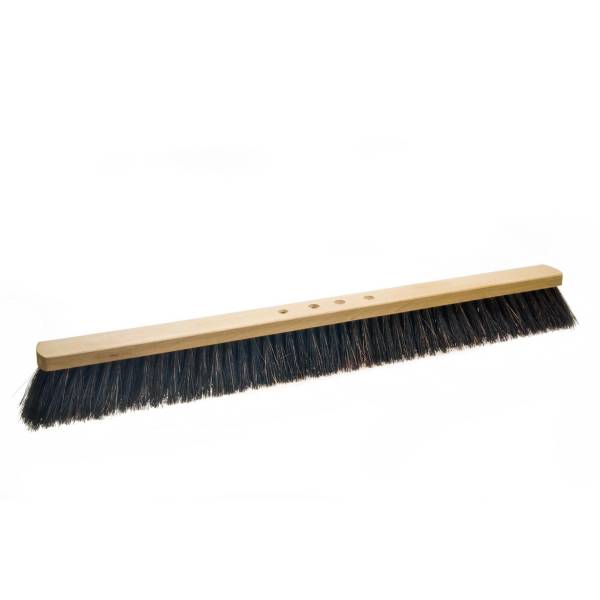 Arengasaalbesen 100 cm, Körper: Holz unlackiert, Borsten: Arenga, 4-Loch-System