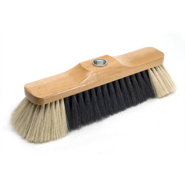 Zimmerbesen 28 cm, Körper: Holz lackiert, Borsten: Haarmischung | Innengewinde