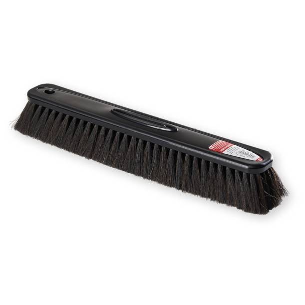 Zimmerbesen 40 cm, Körper: Kunststoff grün, Borsten: Besenhaarmischung, Simply-Quick-System
