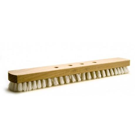 Schrubber 4-Loch-System 40 cm Holz kalkweiß | 4 Reihen
