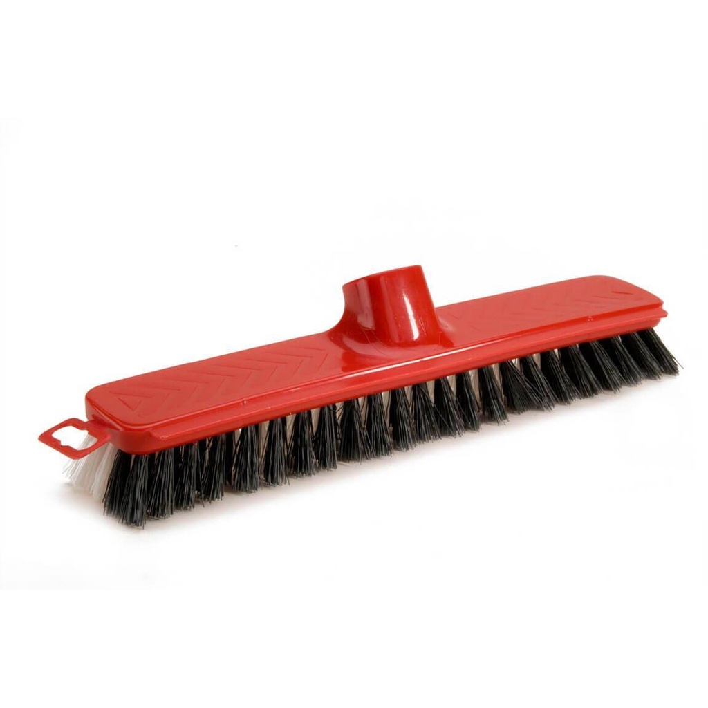 Aufnehmerschrubber, Kunststoff mit Gewinde und Schabekante, 27,5 cm | rot