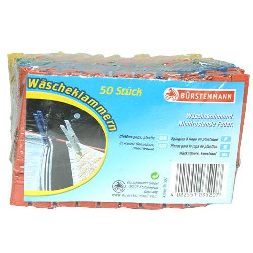 Wäscheklammern 70 mm Kunststoff | 50 Stück