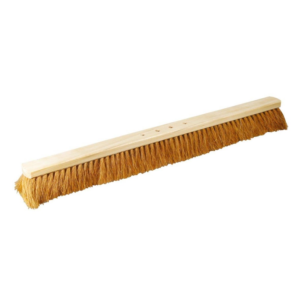 Kokossaalbesen 80 cm, Körper: Holz unlackiert, Borsten: Kokos, 4-Loch-System