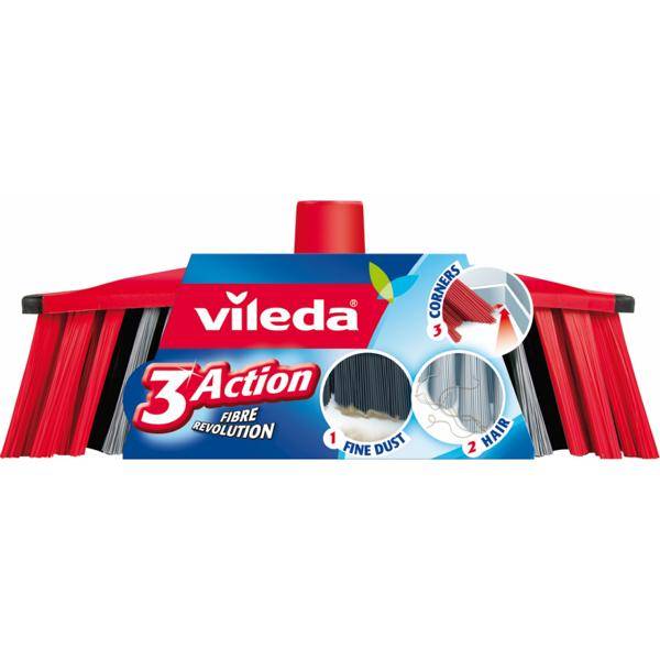 Zimmerbesen 28 cm, Körper: Kunststoff, "Vileda 3Action"| Innengewinde