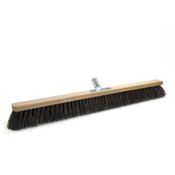 Arengasaalbesen 80 cm, Körper: Holz unlackiert, Borsten: Arenga | mit Stielhalter Metall