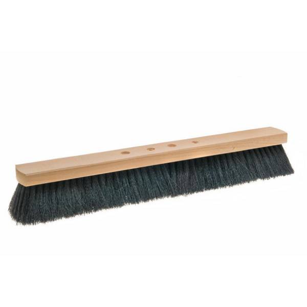 Saalbesen 50 cm, Körper: Holz unlackiert, Borsten: Haar-Mischung | 4-Loch-System