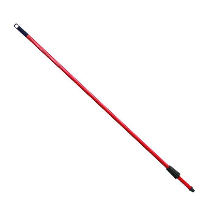 Gerätestiel Stahlrohr "haug in-up", rilsaniert, 1,40 m Ø 21 mm | rot