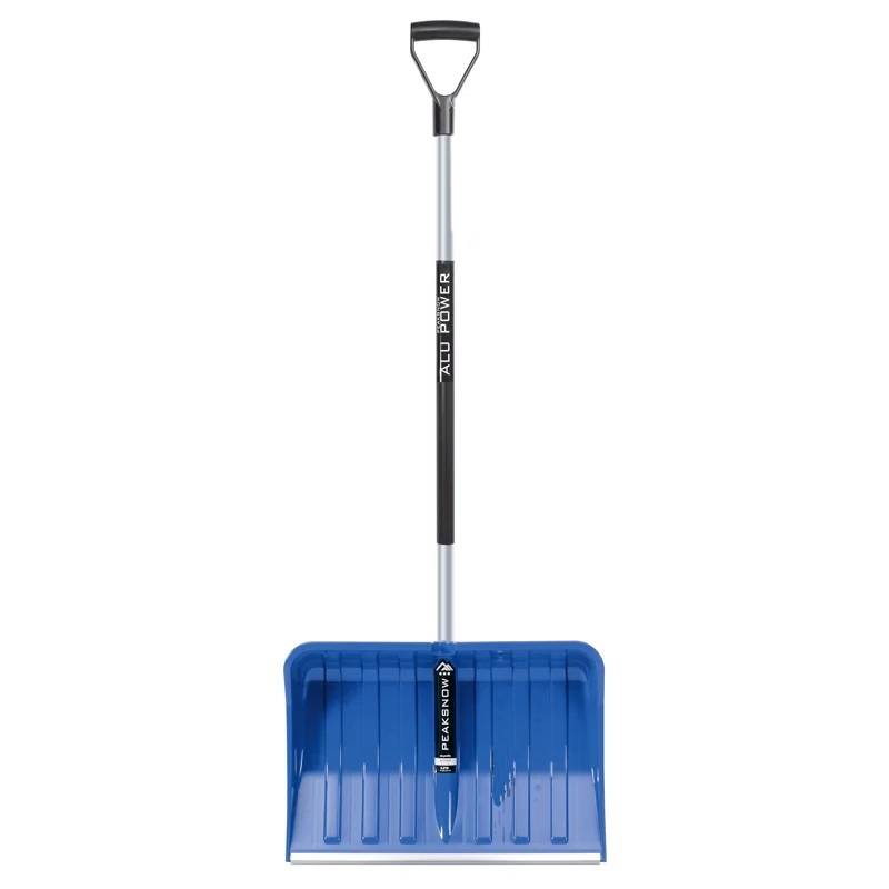 Schneeschieber 55 cm breit "Alpinus Alutape", blau | mit Alustiel und Alukante