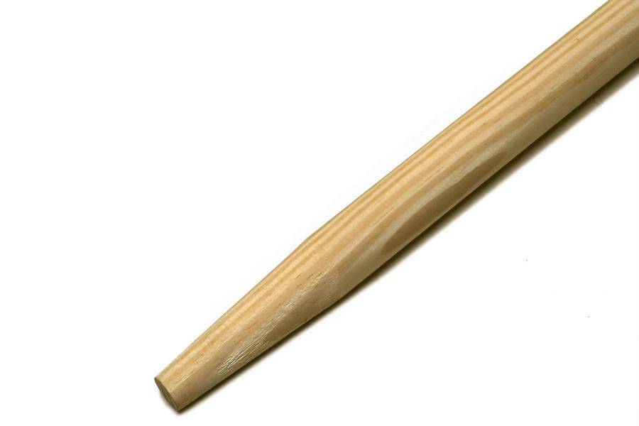 Holzstiel 140 cm, Ø 28 mm, ohne Gewinde, konisches Ende | unlackiert