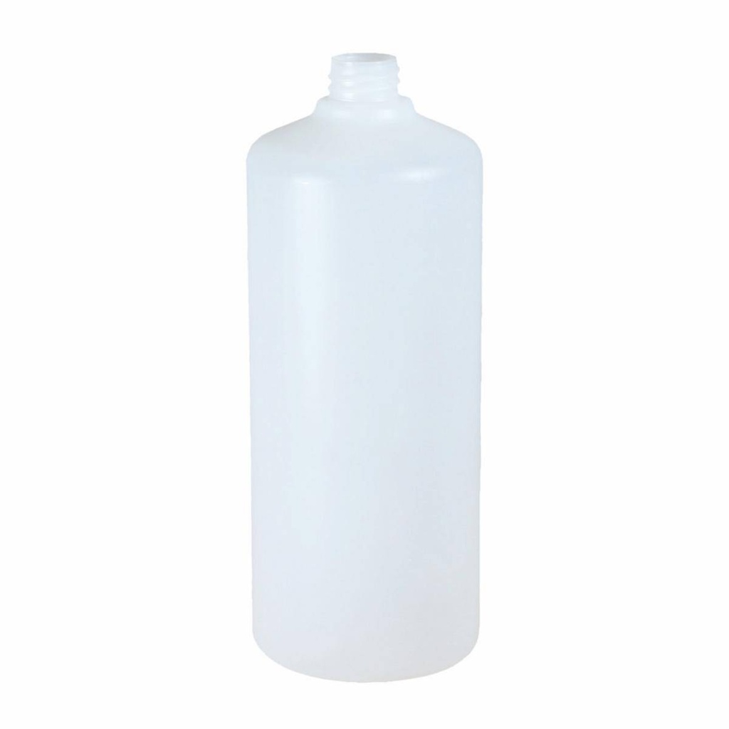 Leerflasche/Zylinderflasche 1 Liter, natur, mit Gewinde RD 27