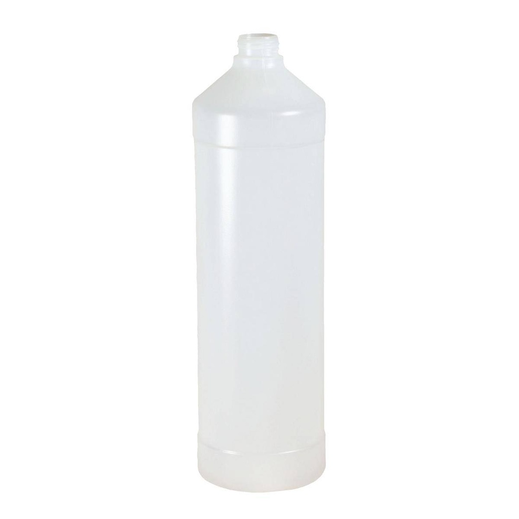 Leerflasche/Zylinderflasche 1 Liter, natur, mit Gewinde RD 28