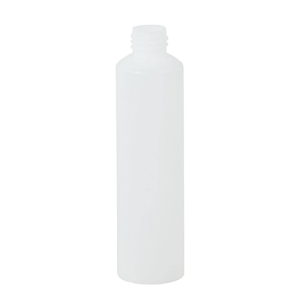 Leerflasche/Zylinderflasche 200 ml, natur, Gewinde RD27, 20 g