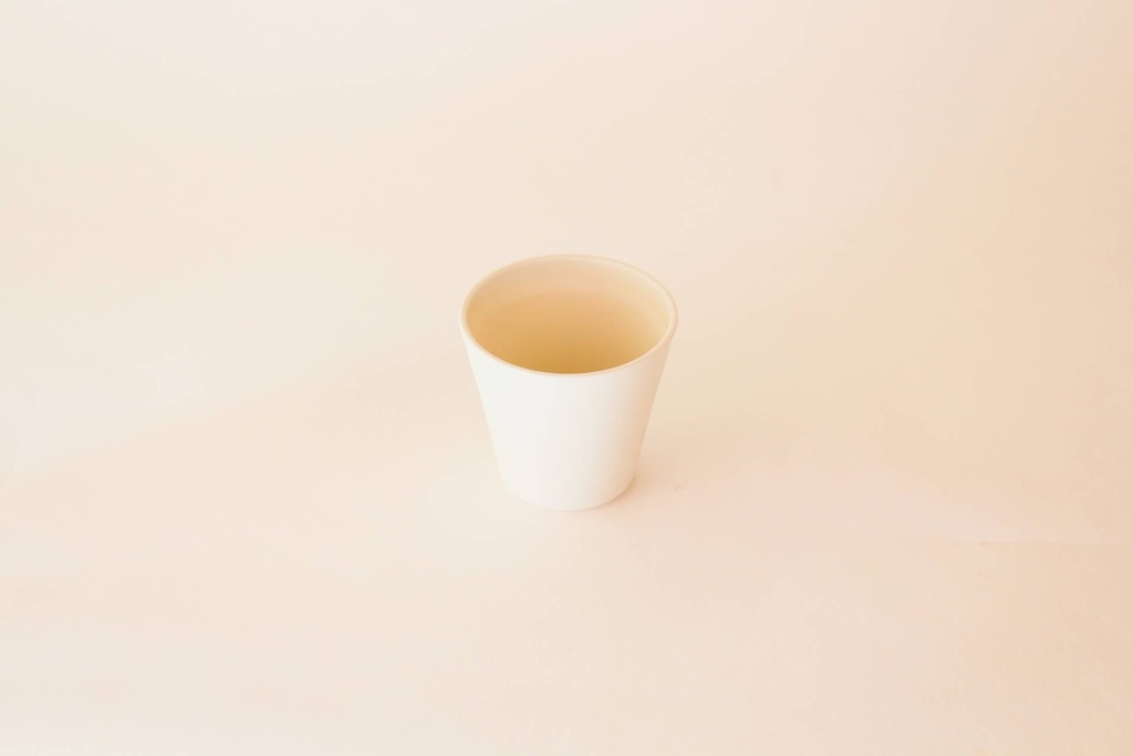 Becher Ø90x85mm/200ml ohne Deckel / chremeweiß / 48 Stk.